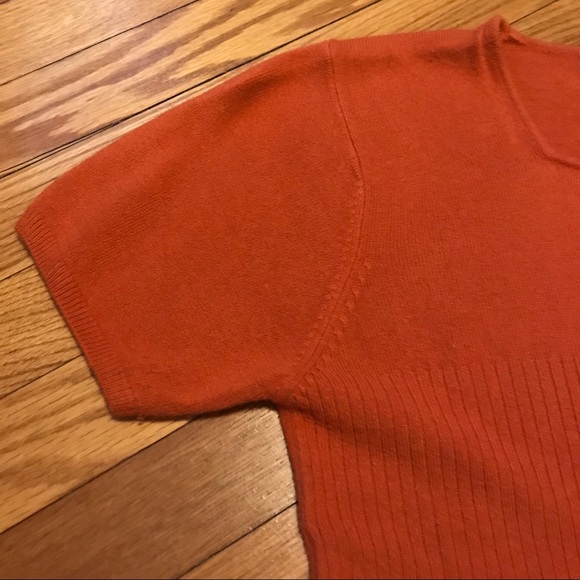NWOT Amanda Smith Burnt Orange Sweater - Picture 3 of 6